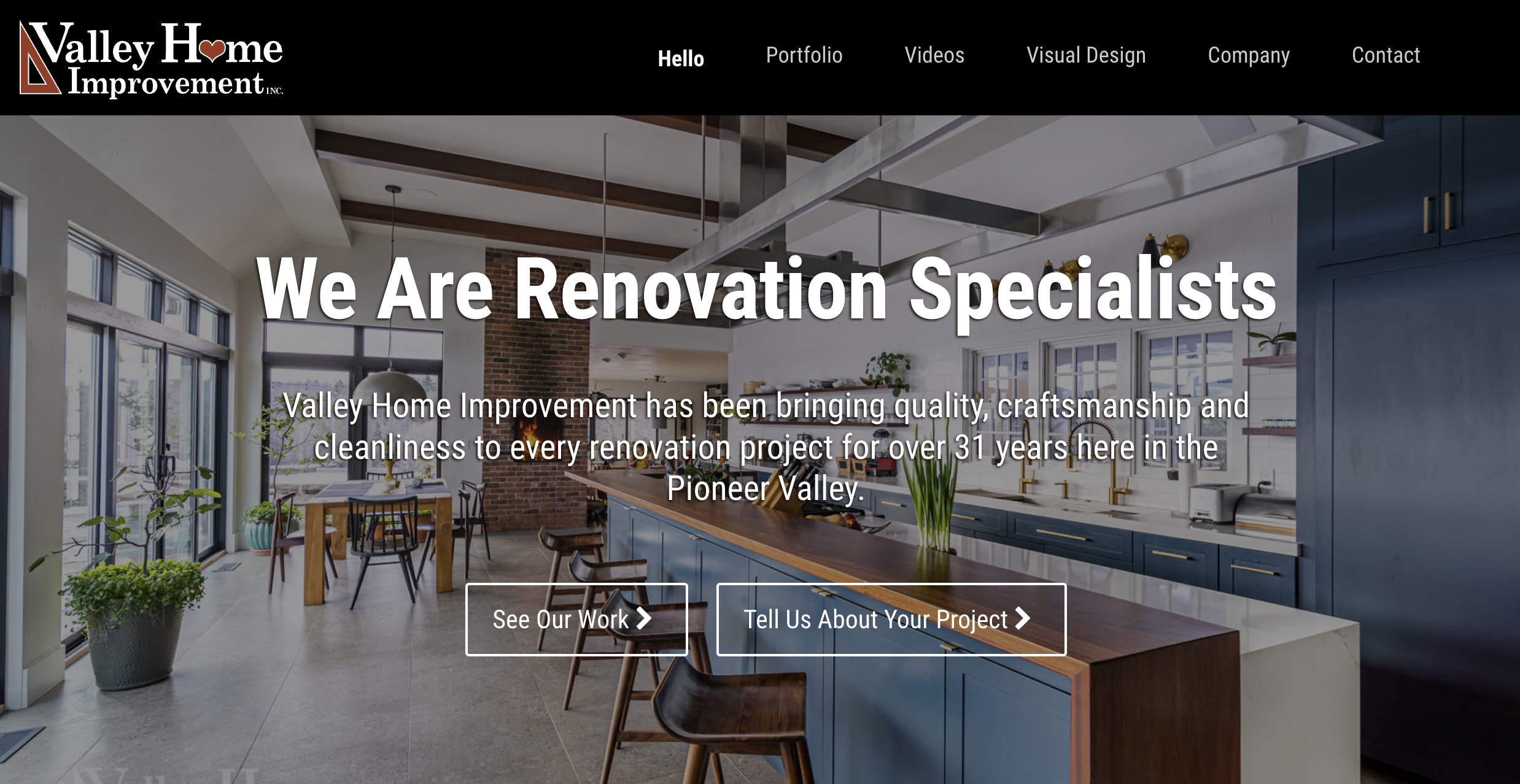 Captura de Imagen del Sitio Web de Construcción de Valley Home Improvement